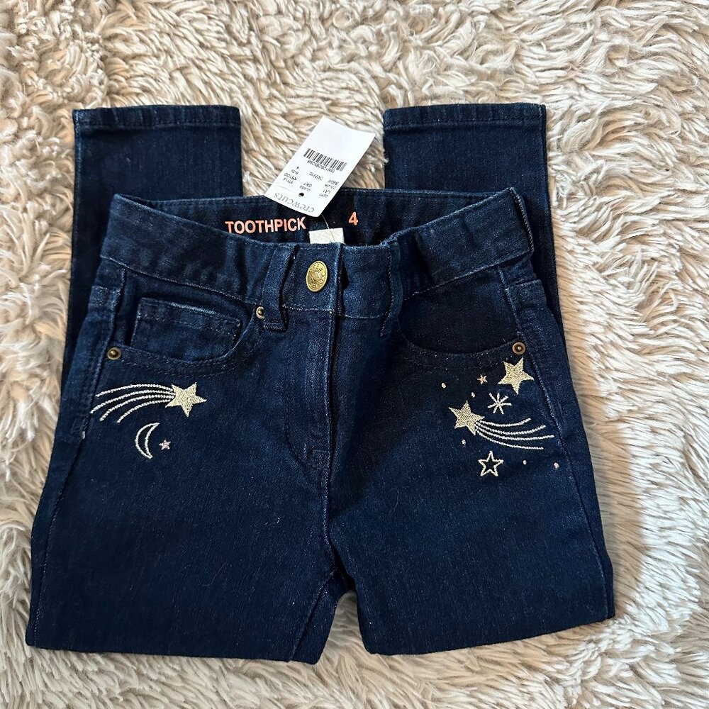Jcrew little girls jeans nwt size 4